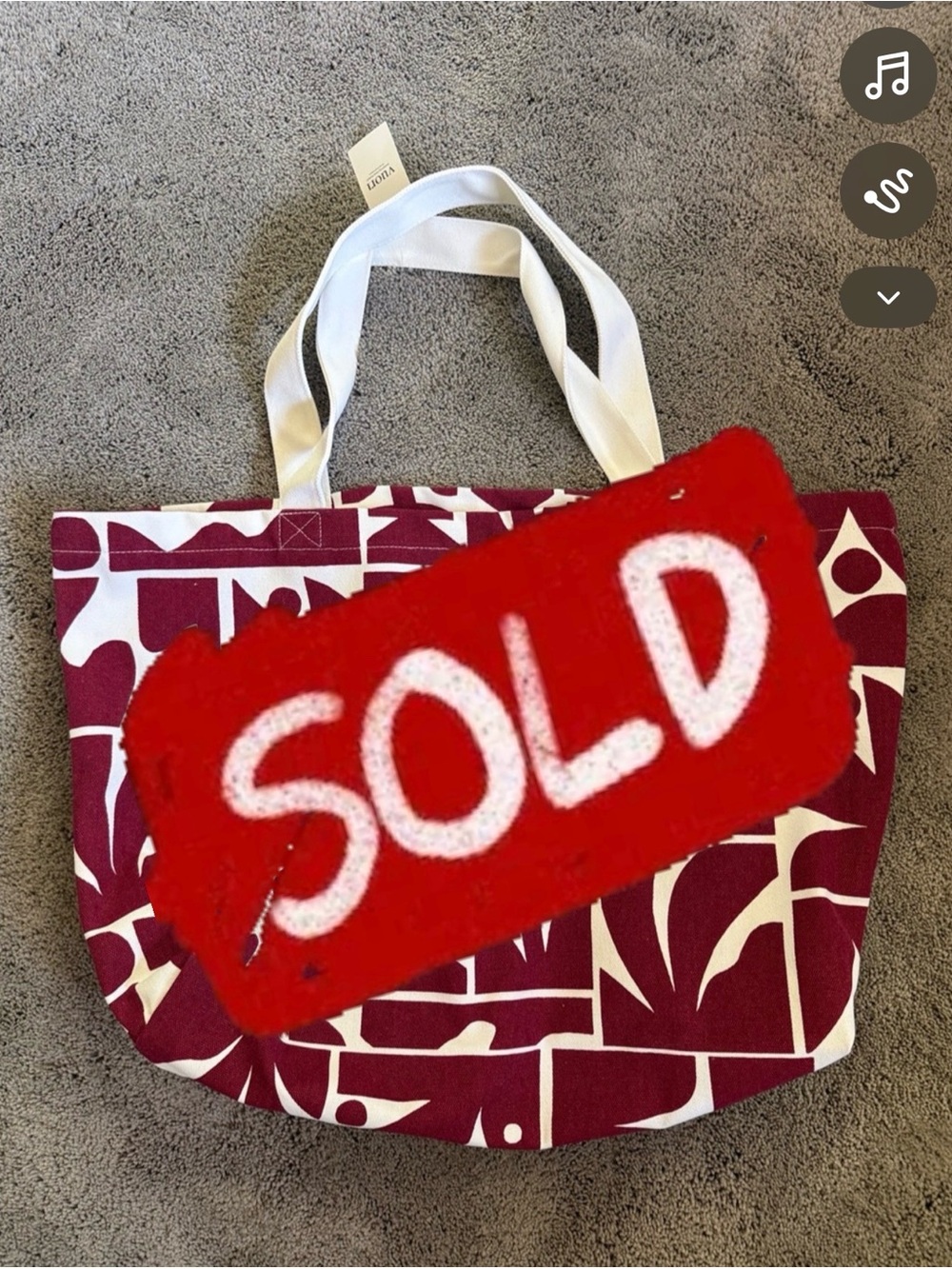 Vuori Tote Bag NWT